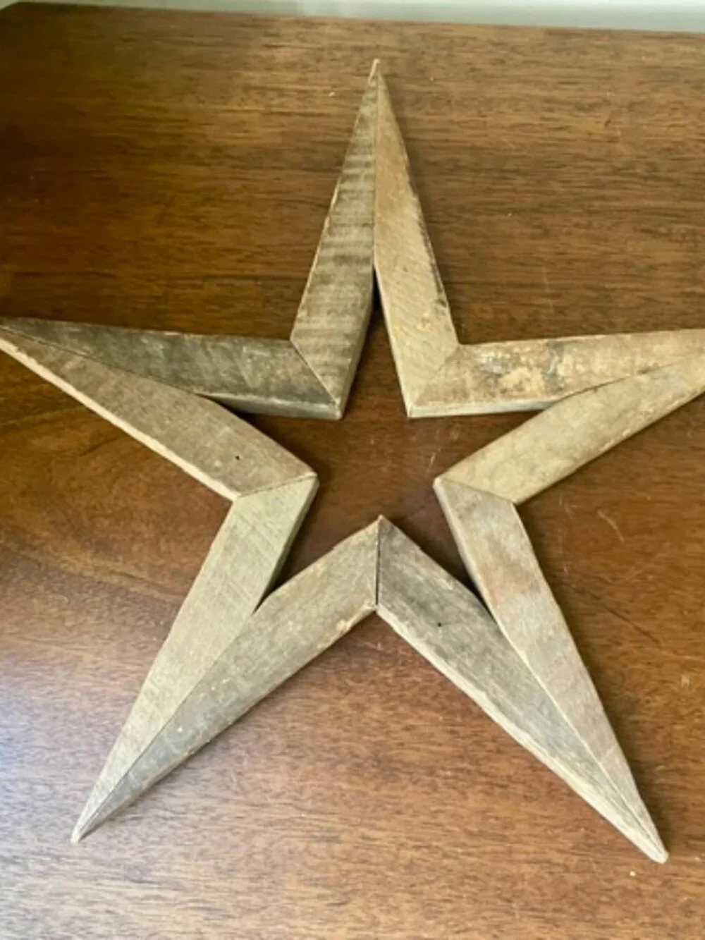 Wooden Rustic Natural Hanging Star Home Decor Wall Decoration Cottagecore Countr